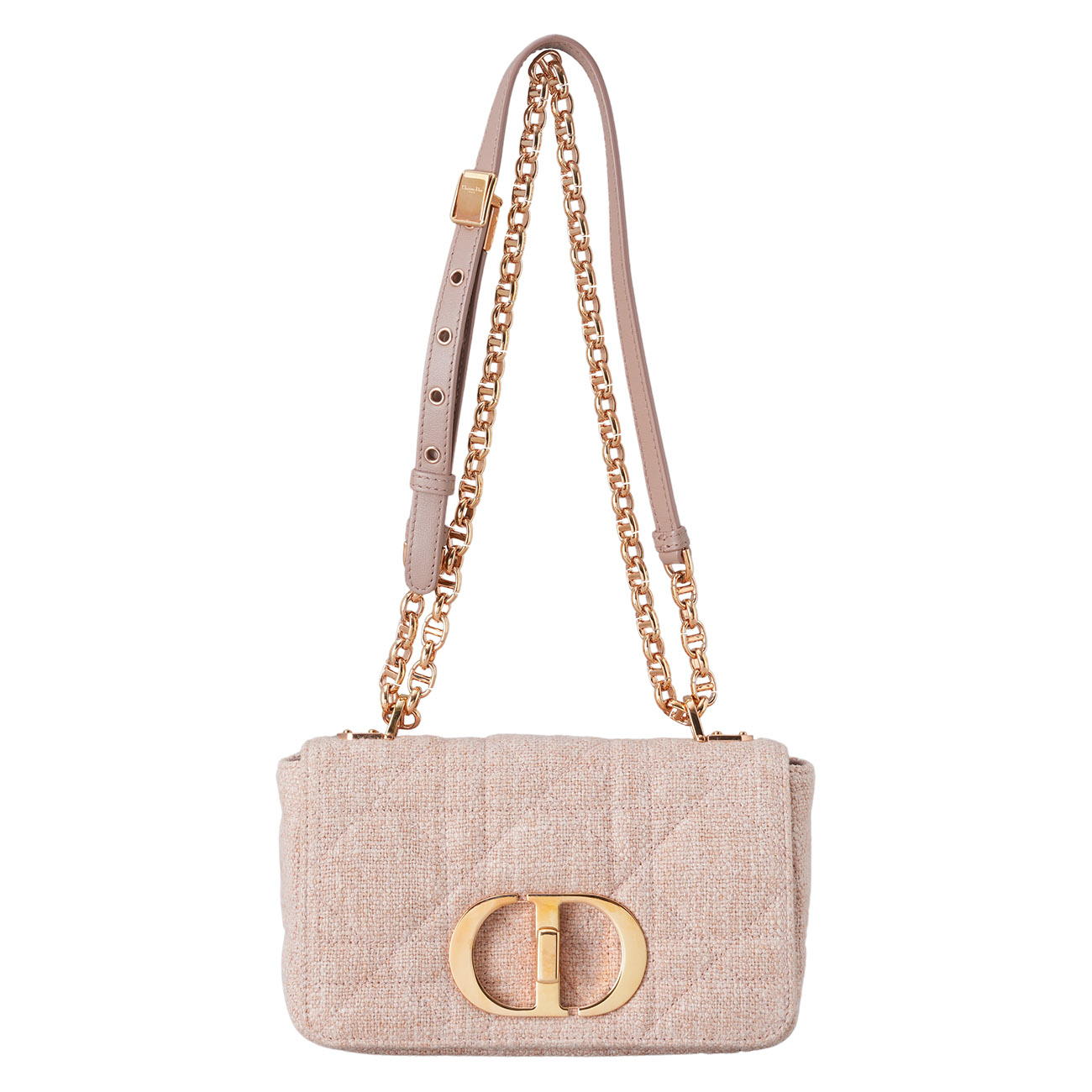 CHRISTIAN DIOR(USED)디올 트위드 카로 백 미듐